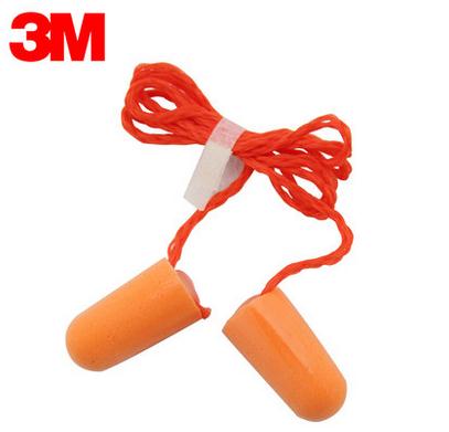 隔音耳塞 3M 有線橙色款 可防呼嚕睡覺用 防噪音耳塞 降音耳塞