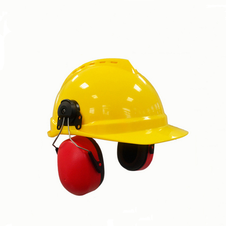 豪华型挂安全帽式耳罩 降噪音隔音耳罩 建筑工地专用防护耳罩